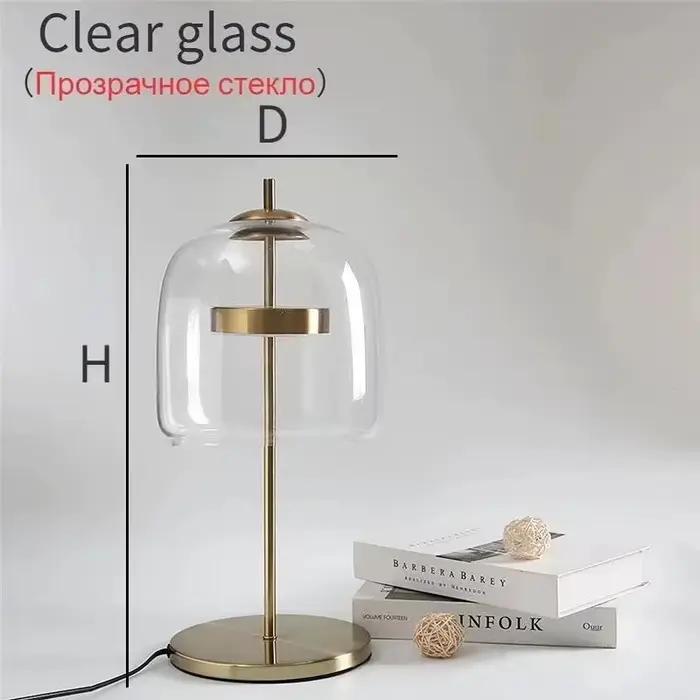 Lampes sur pied en verre gris fumé modernes pour salon, chambre à coucher, chevet, éclairage d'intér