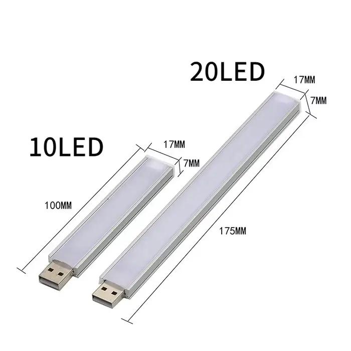 Mini veilleuse LED USB portable avec capteur tactile, lampe de table, lampe de bureau, lampe de lect