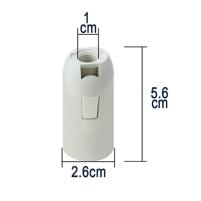 Noir blanc E14 E27 vis support de lampe Table sol lumière LED tête douille bureau lumière bougie amp