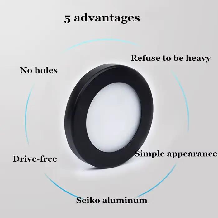 LED Downlight Mini monté en Surface 220V 240V 5W 7W panneau rond Spot Ultra mince éclairage intérieu