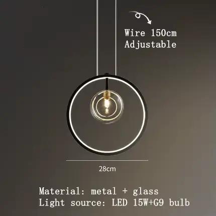 Plafonnier LED en Verre Transparent au Design Nordique, Luminaire Décoratif d'Nik, Idéal pour un Sal