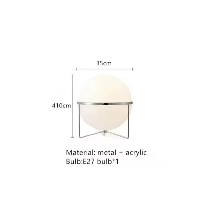 Lampadaire moderne créatif en métal chromé, boule acrylique blanche et jaune, lampe sur pied pour sa