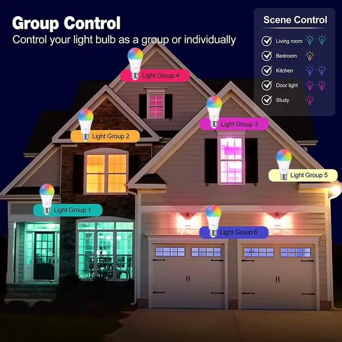Tuya Wifi ampoule intelligente RGB E27 Zigbee ampoule Led maison intelligente Tuya Zigbee lampe 110V