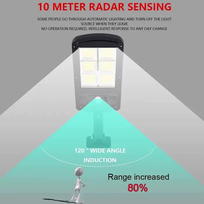 7000 Lumens Super lumineux lampadaire solaire jardin sécurité extérieure LED COB chemin lumière étan