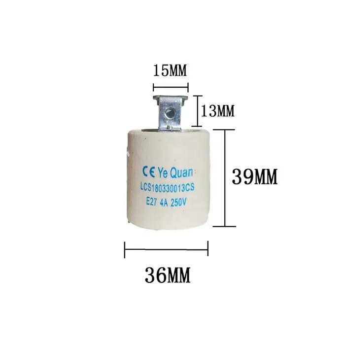 Support de lampe en céramique de haute qualité, accessoire de douille, capuchon à vis, adaptateur co