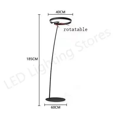 Lampadaire de pêche de luxe italien LED lumière sur pied pour salon canapé chambre étude Art moderne