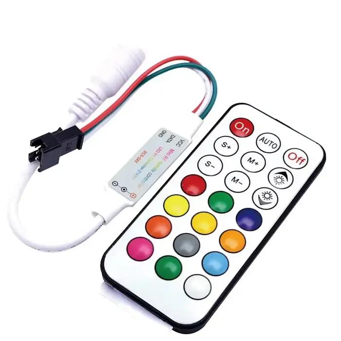 Contrôleur RGB WS2812B WS2811 SK6812 6803 6812 1903, variateur de bande LED RGB USB 5V 12V RF, téléc