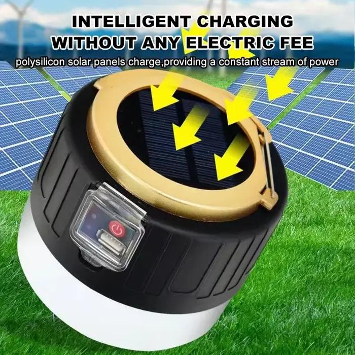 1000W extérieur solaire LED Camping lumière USB Rechargeable tente lampe lanternes portables lumière