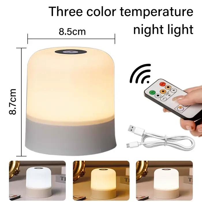Lampe de Table lampe de chevet pour chambre à coucher 16 couleurs changeantes tactile veilleuse RGB 