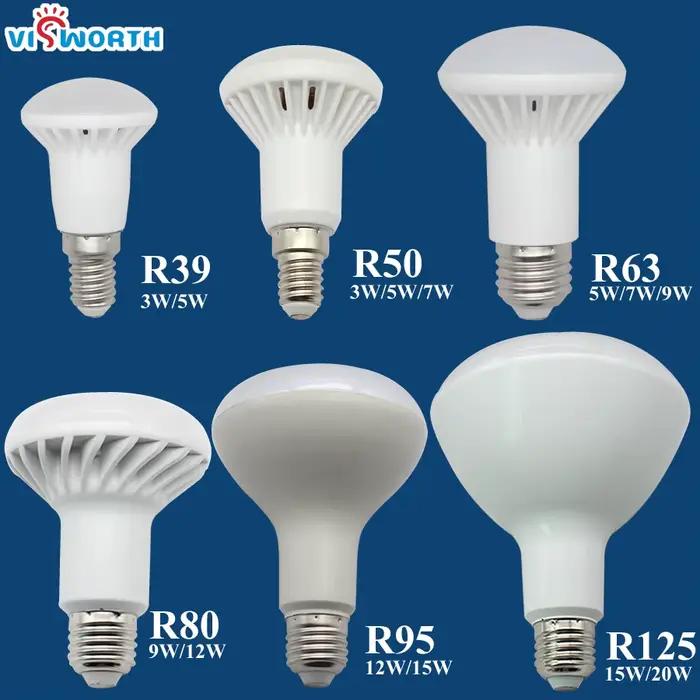 E14 lampe à LED R50 lumière LED E27 3W 5W 7W 9W 12W 15W 20W AC 110V 220V 240V ampoule blanc chaud fr