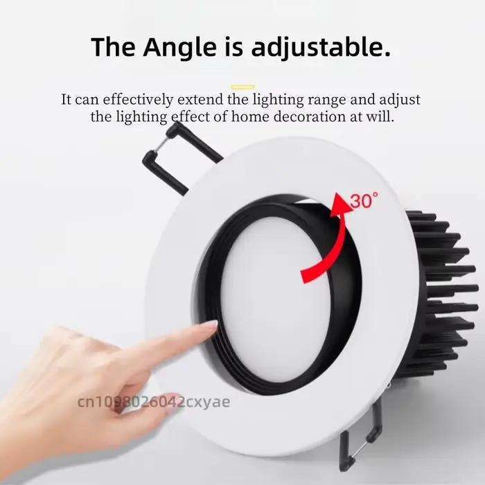 Downlights LED intelligents Tuya, spots, plafonniers COB intégrés Zigbee, salon, armoires de cuisine