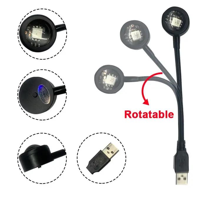 MeeToo USB coucher de soleil humeur lampe projecteur Led néon veilleuse pour salon décor chambre fon