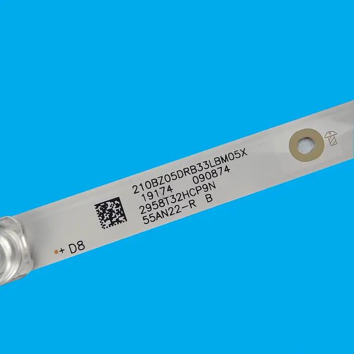 Bande de rétro-éclairage LED 5 + 5 lampes pour TV PHILIPS 55 pouces LB-GM3030-GJ0D22555X10AN22-R-1-H