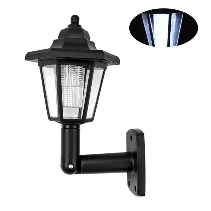 Lampes de jardin extérieures lampadaire solaire éclairages applique murale LED pour l'éclairage exté