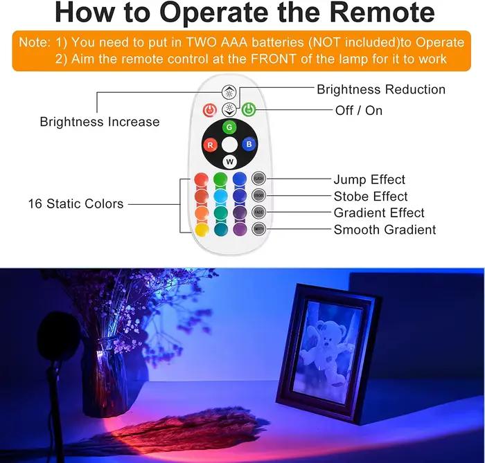 Lampe de projecteur de coucher de soleil arc-en-ciel, veilleuse intelligente Bluetooth, pour la mais