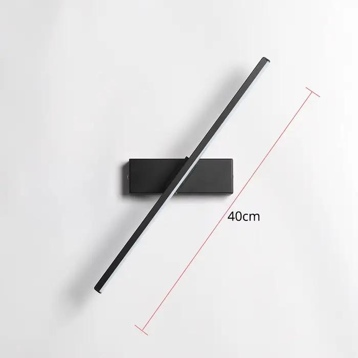 Applique murale LED d'intérieur chambre chevet applique murale 330 ° rotatif angle de lumière réglab