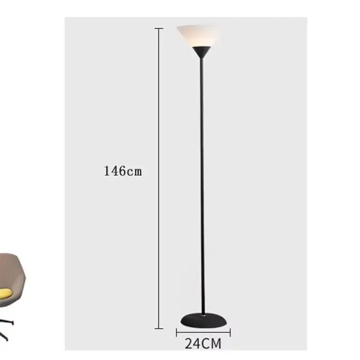 Lampadaire LED créatif, corps de lampe noir et blanc, adapté à l'éclairage intérieur, lampe décorati
