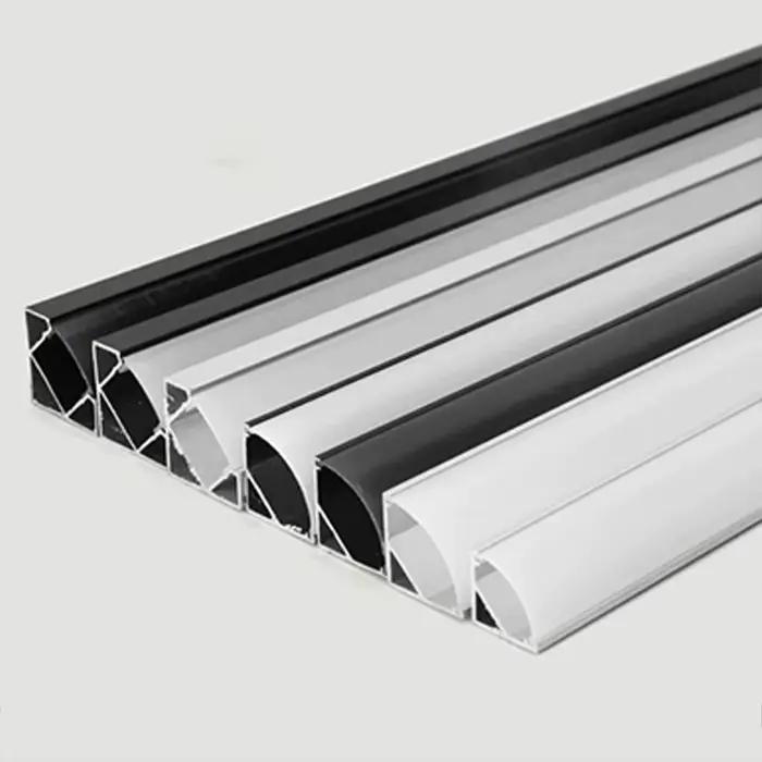 0.5m/1m/2m LED en forme de V profil en aluminium mur plafond dessus coin linéaire décoration éclaira