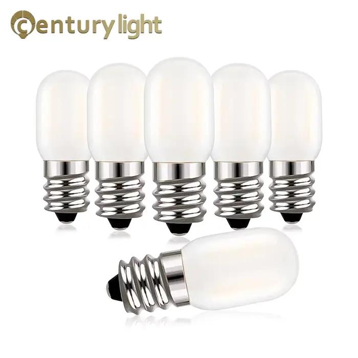 Ampoule de candélabre LED E14 à intensité variable givrée 220V T22 1W 2700K ampoules de bougie LED t