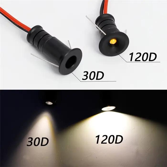 Mini Spot Led 12V 0.5W encastré projecteur intérieur IP65 10mm découpe plafond Downlight pour maison