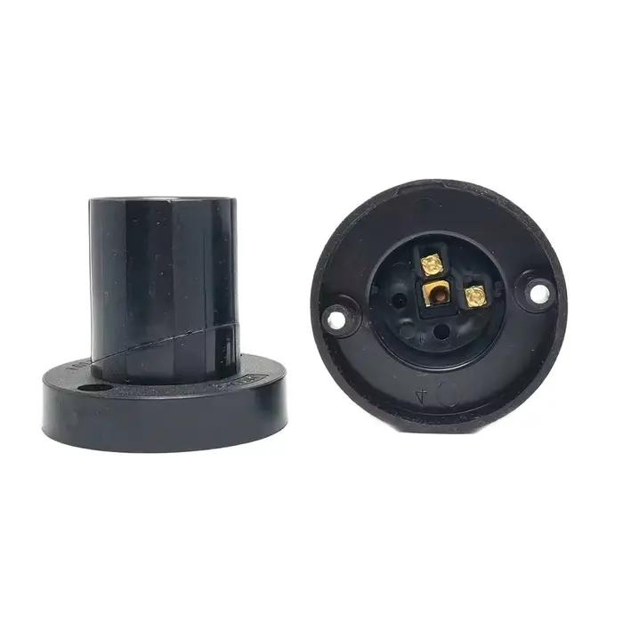 Support de lampe rotatif droit Oblique E27, 1 pièce, vis plate 10A, Base de tête d'ampoule d'éclaira