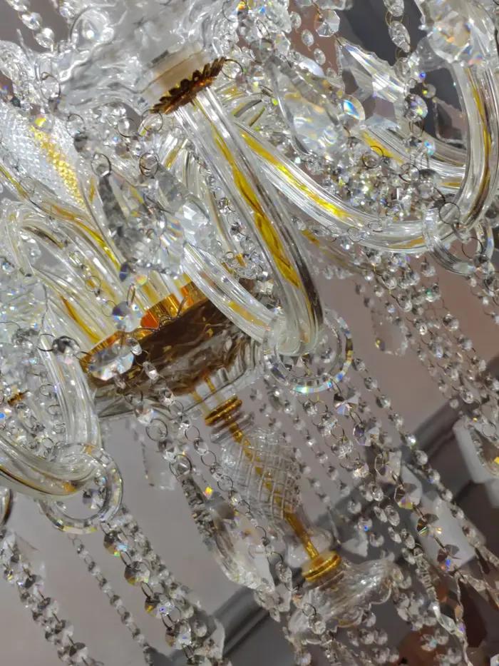Lustre en cristal de luxe pour escaliers, lampes à bougies d'hôtel, luminaire moderne, extra long, K