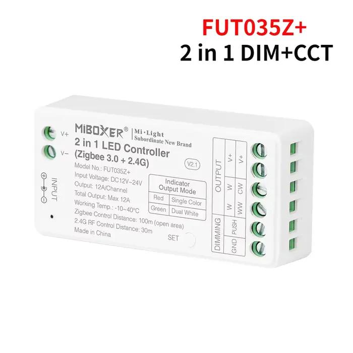 Contrôleur de bande Led RF DC12-24V 2.4G FUT035Z + 2in1/FUT037Z + 3in1 + Zigbee 3.0 pour lampe LED d