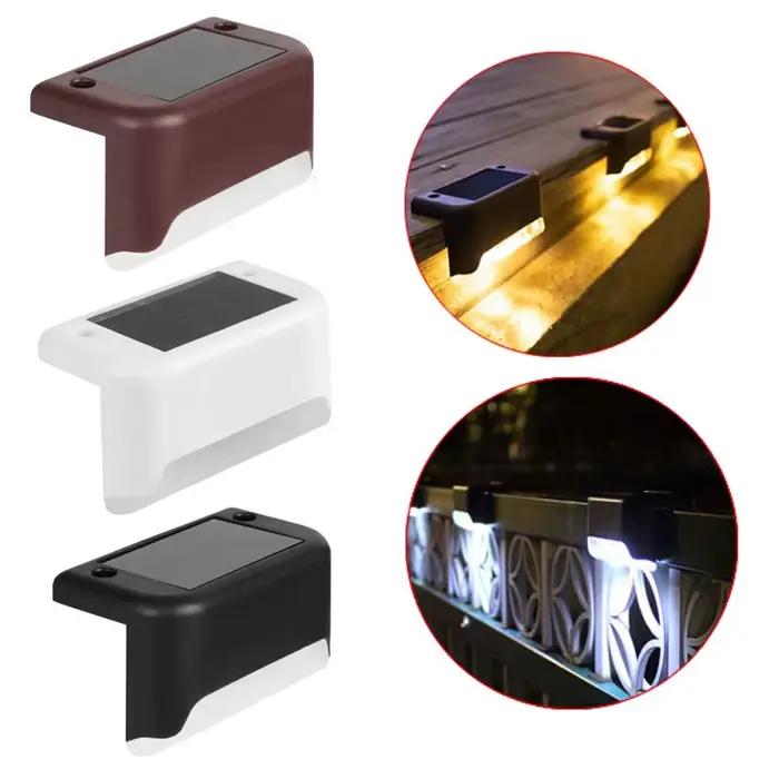 Lampes solaires LED étanches pour marches, extérieur, terrasse, rampe, escaliers, clôture, cour, Cat