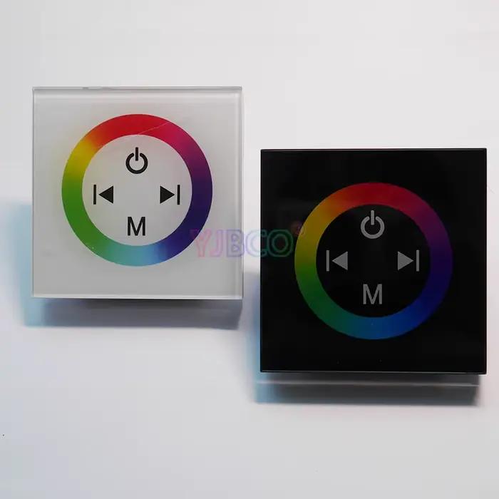 DC12V-24V couleur unique/RGB/RGBW panneau tactile mural contrôleur panneau de verre variateur contrô