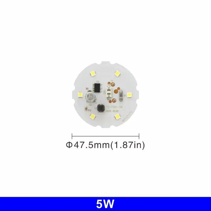 Puce LED pour ampoule de 55W, 45W, 38W, 28W, 18W, 14W, 10W, 5W, 2835SMD, DOB, perles lumineuses rond