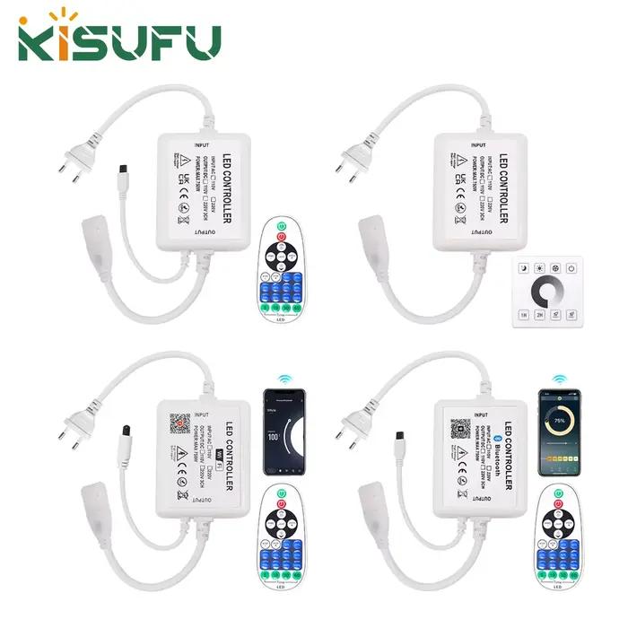 Contrôleur de variateur LED 110V-240V WIFI/Bluetooth/RF, panneau tactile, contrôleur de couleur uniq