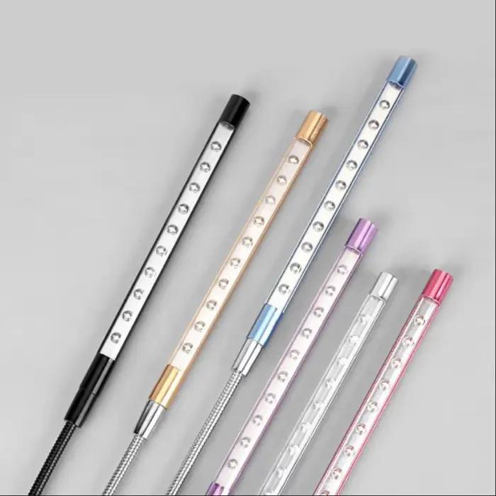 Matériel métallique USB LED lumières lampe de livre 10LED s Flexible livre lampe de lecture lampe de