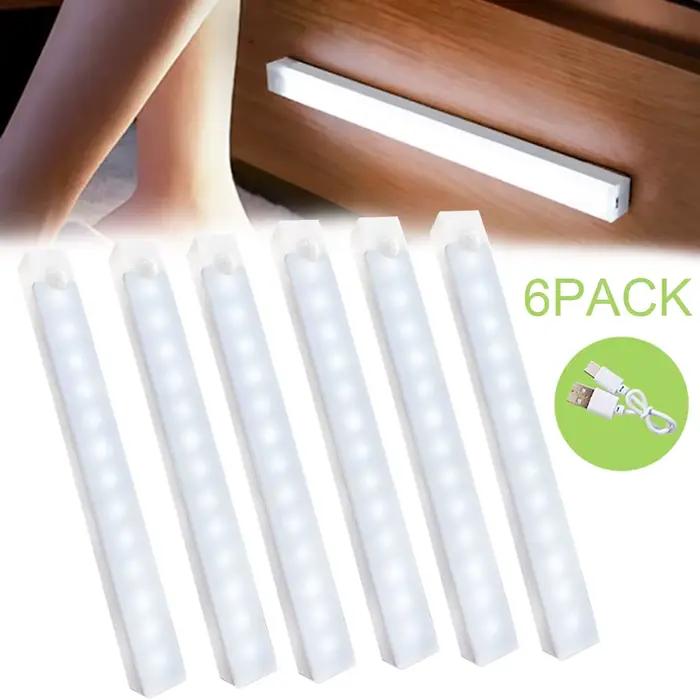 Veilleuse avec capteur de mouvement, lampe Rechargeable sans fil de Type C pour armoire de cuisine, 