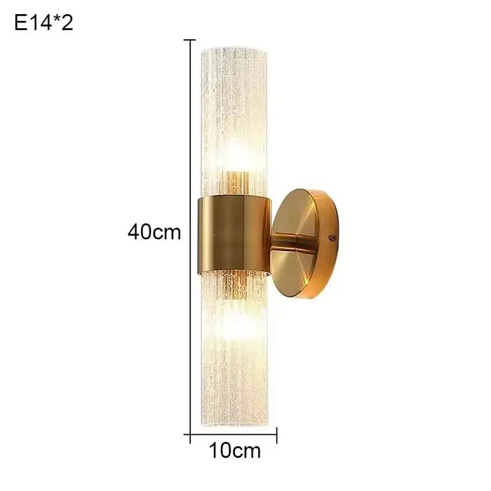 Applique Murale de Luxe en Clip Morden avec Ampoules LED, pour Chambre à Coucher, Salon, Fond d'Écla