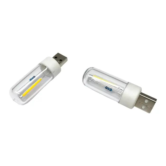Mini lampe de Camping LED 5V veilleuse LED USB Filament éclairage Portable lampe USB charge trésor o