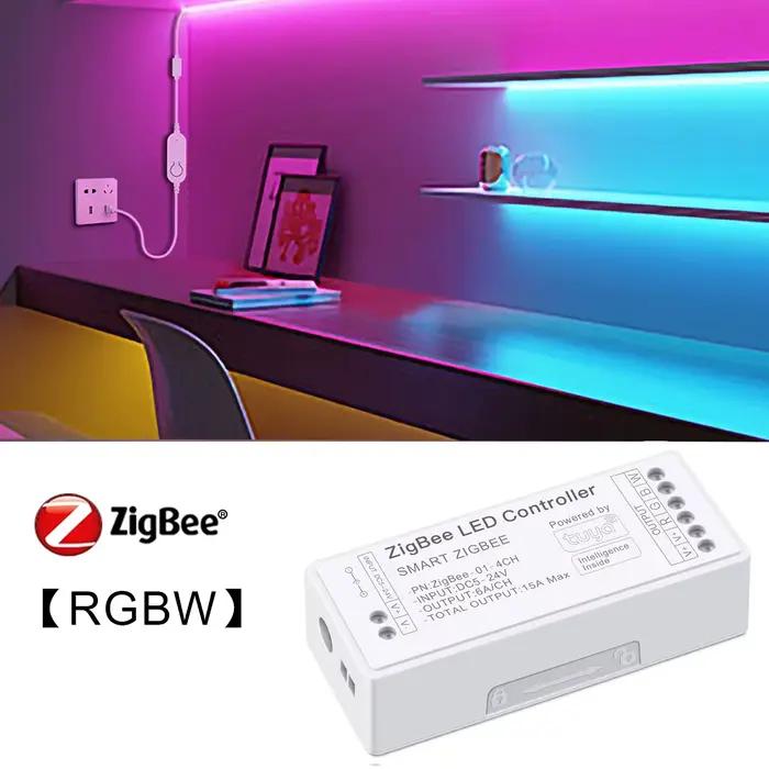 Zigbee 3.0 WiFi LED de contrôle 2.4GHz CCT RGB RGBW RGBCCT LED bande Tuya passerelle huue pont chose