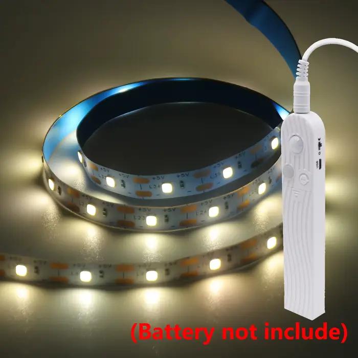 Bande lumineuse LED avec détecteur de mouvement 0,5m 1m 2m 3m, éclairage LED pour placard, alimenté 