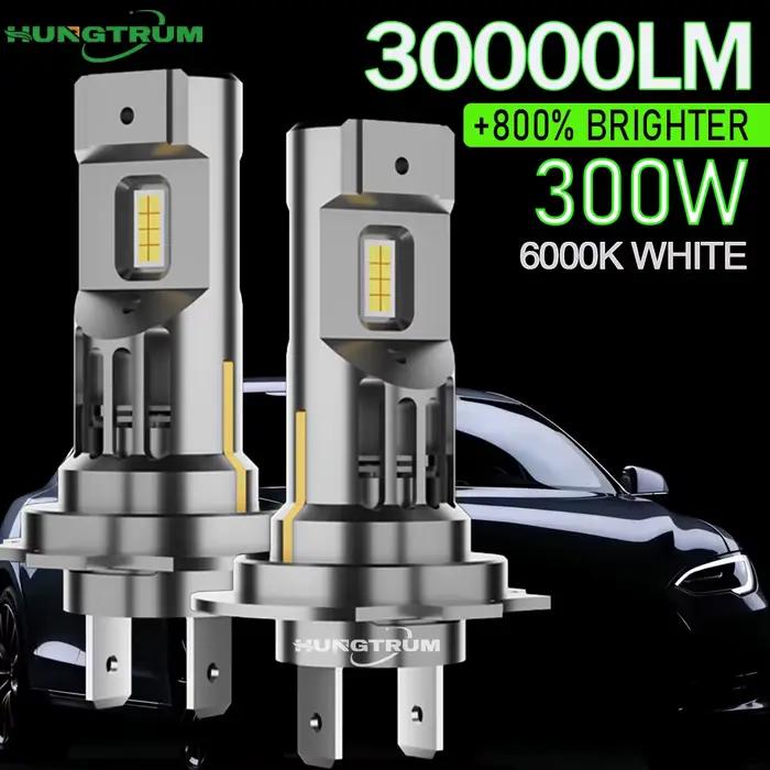 Ampoules LED H7 CANBUS, taille 1:1, sans fil, pour phares de voiture, Plug and Play, lampe auto Turb