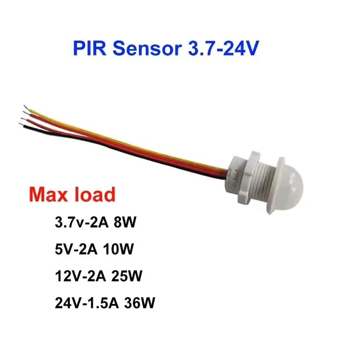 Commutateur de capteur de mouvement pour maison intelligente, détecteur IR marche/arrêt automatique 5V/12V/24V pour bandes lumineuses LED, armoire, escaliers, placard