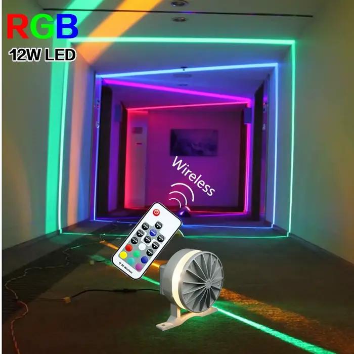 Applique murale LED RGB pour rebord de fenêtre, pour cadre de fenêtre, KTV, Villa, porte, hôtel, Bar, couloir, sans fil, Bluetooth, 360 degrés