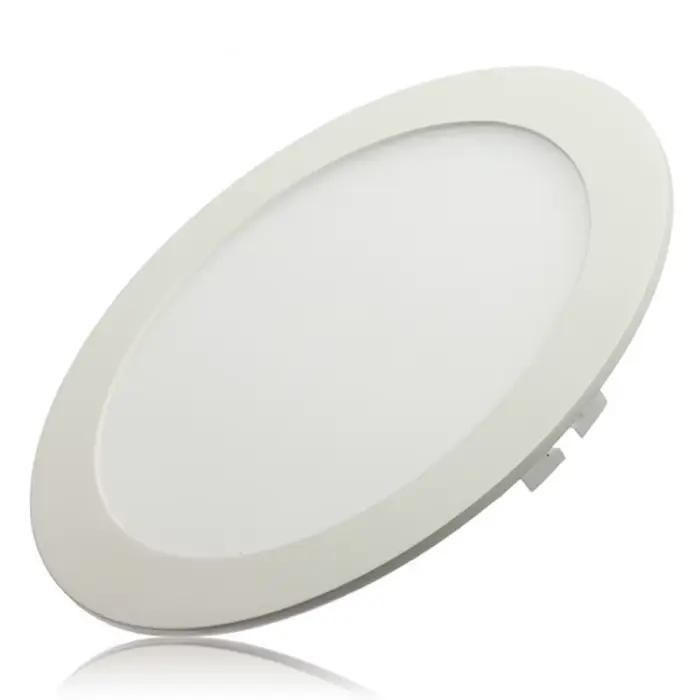 Plafonnier LED Rond SMD 2835 avec Alimentation, Lumière Blanche Froide/Naturelle/Chaude, Intensité Réglable, 4/6/9/12/15/25W