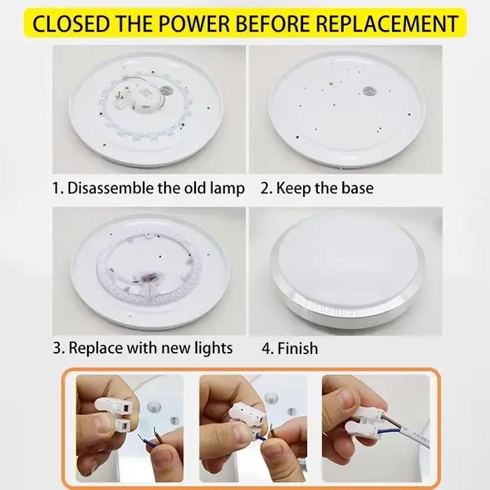 Panneau lumineux LED rond 12W/18W/24W/36W