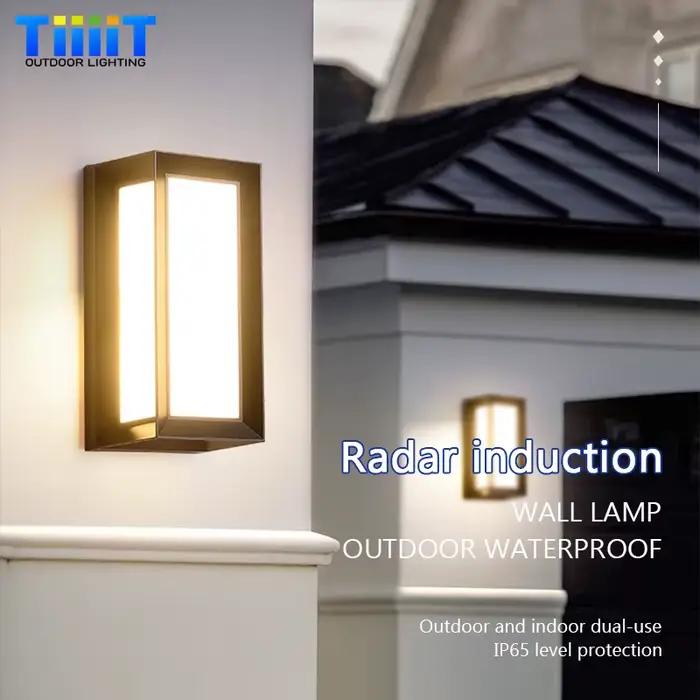 LED applique extérieure IP65 étanche Radar capteur de mouvement applique porche balcon cour lumière extérieure décor lumière AC85-265V