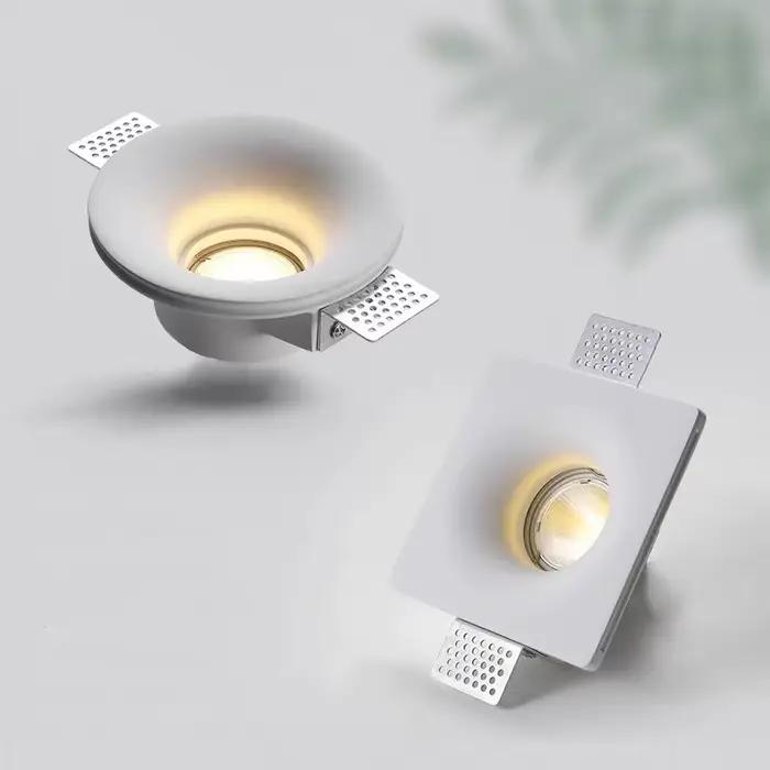 Spot Lumineux LED Encastrable en pouvez-vous pse, Sans Bords, Antireflet, Éclairage d'Nik, Idéal pour un Salon, une Chambre à Coucher ou un Couloir, GU10