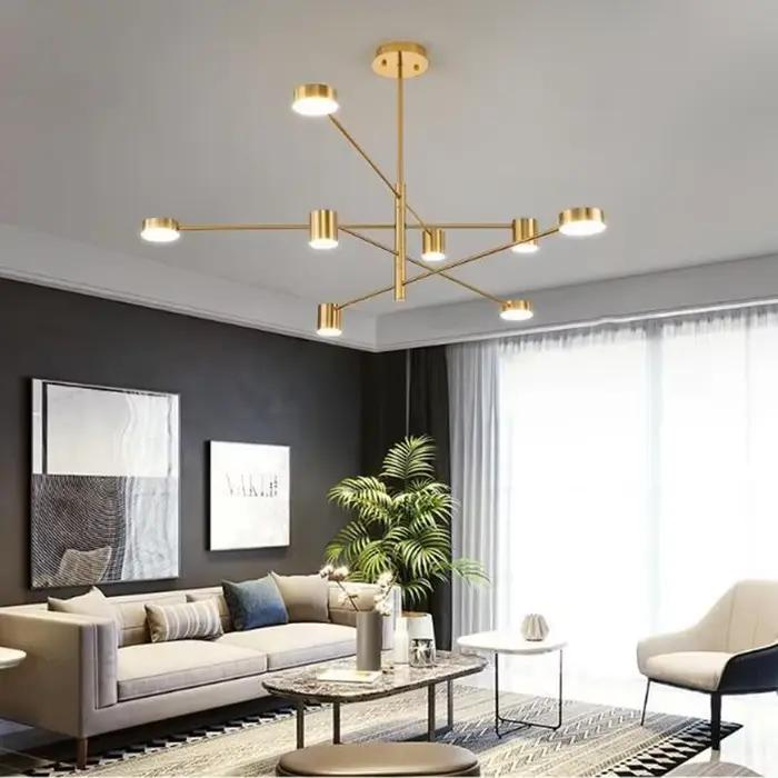 Lustre LED moderne nordique pour salon et salle à manger, luminaire de style industriel américain, décoration intérieure