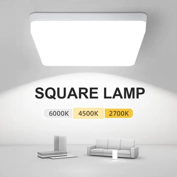 Plafonnier LED carré moderne 85-220V LED panneau lumineux 20W 30W 40W 50W pour la maison chambre salon