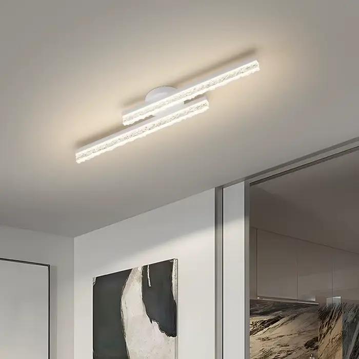 Plafonnier LED moderne avec protection oculaire, pour chambre à coucher, salon, balcon, décoration, éclairage réglable