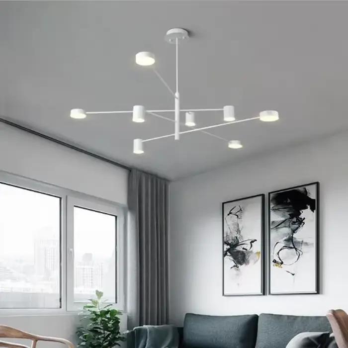 Lustre LED moderne nordique pour salon et salle à manger, luminaire de style industriel américain, décoration intérieure