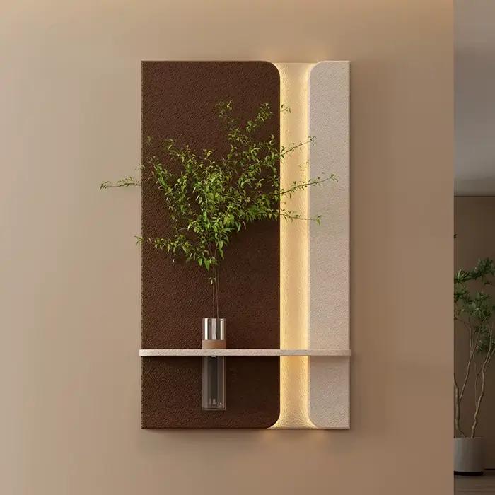 Lumière de luxe porche grès applique murale suspendue peinture entrée couloir salon fond décoration de la maison Lustre lampe murale
