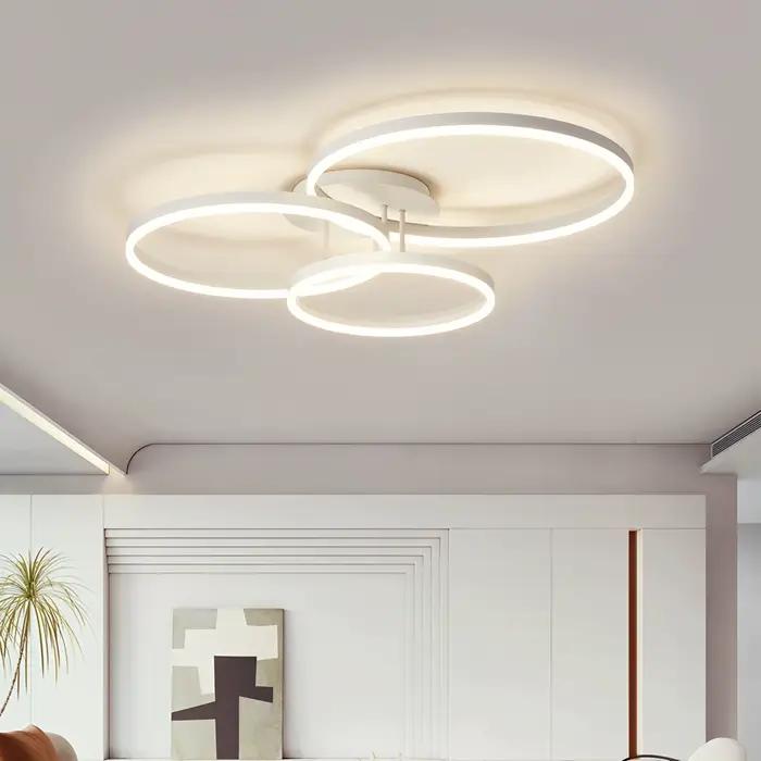 Jelena Simple Led plafonnier anneau rond cercle salon appartement plafond lustres maison intérieur décor éclairage lampe